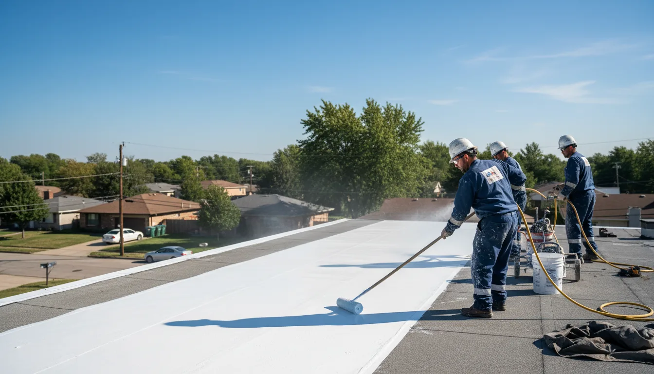 Commercial roof coating in Bat Cave, NC near me